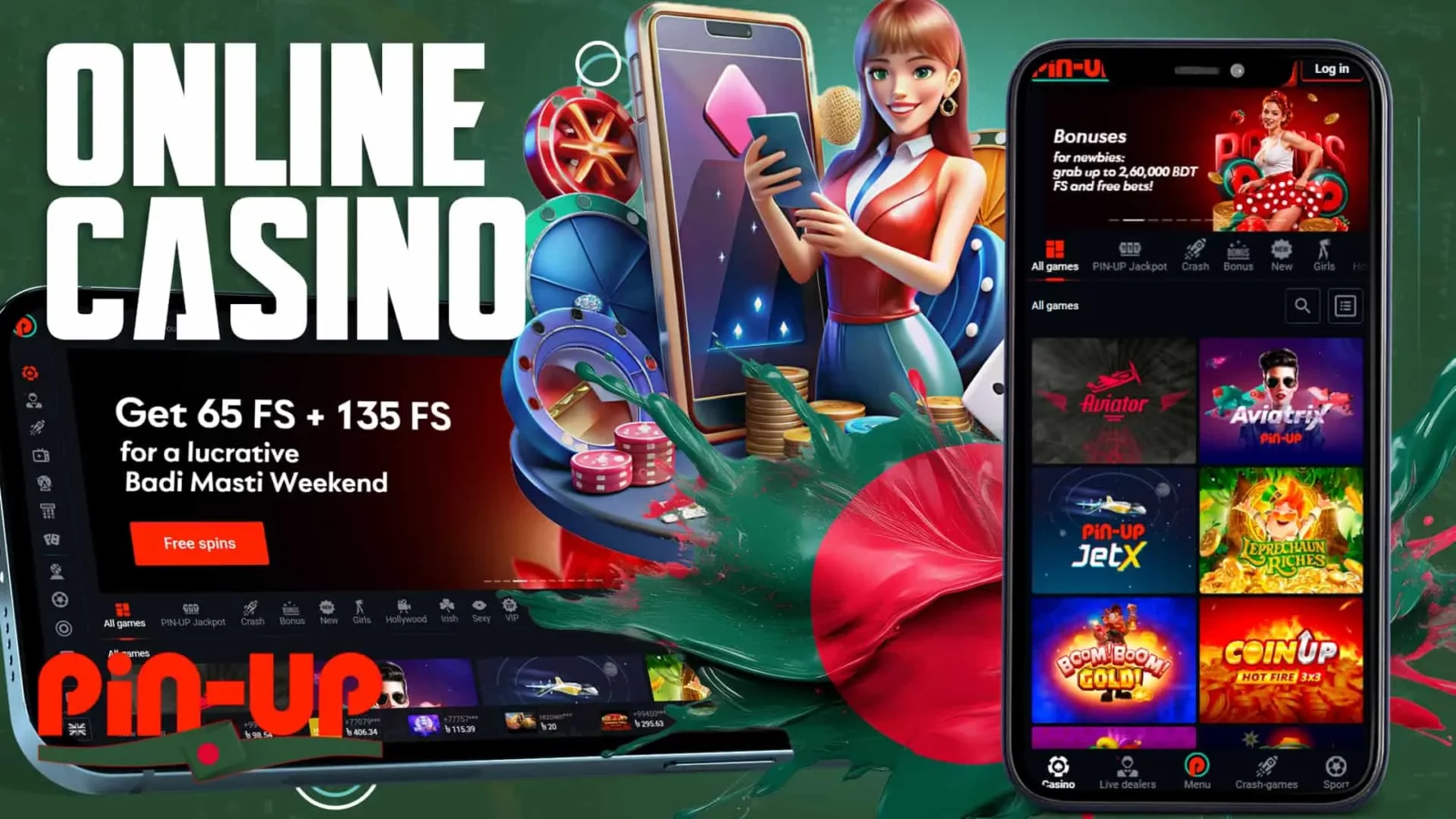 Thousands of gambling games in Pin-Up casino